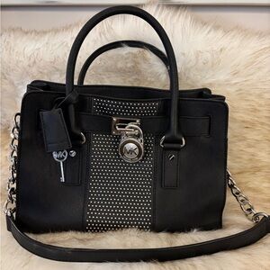 Michael Kors Micro Studded Hamilton Satchel